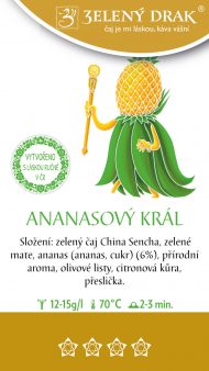 ANANASOVÝ KRÁL • zelený sypaný čaj - Obrázek 2