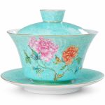 PORCELÁNOVÝ ZHONG • KVĚTINOVÝ DEKOR